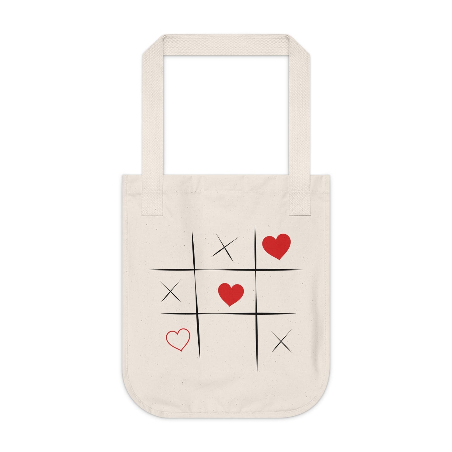 Heartfelt Organic Tote Bag, Eco-Friendly Gift, Love-inspired Tote, Valentine's Day, Reusable Grocery Bag, Cute Canvas Bag, Casual Chic