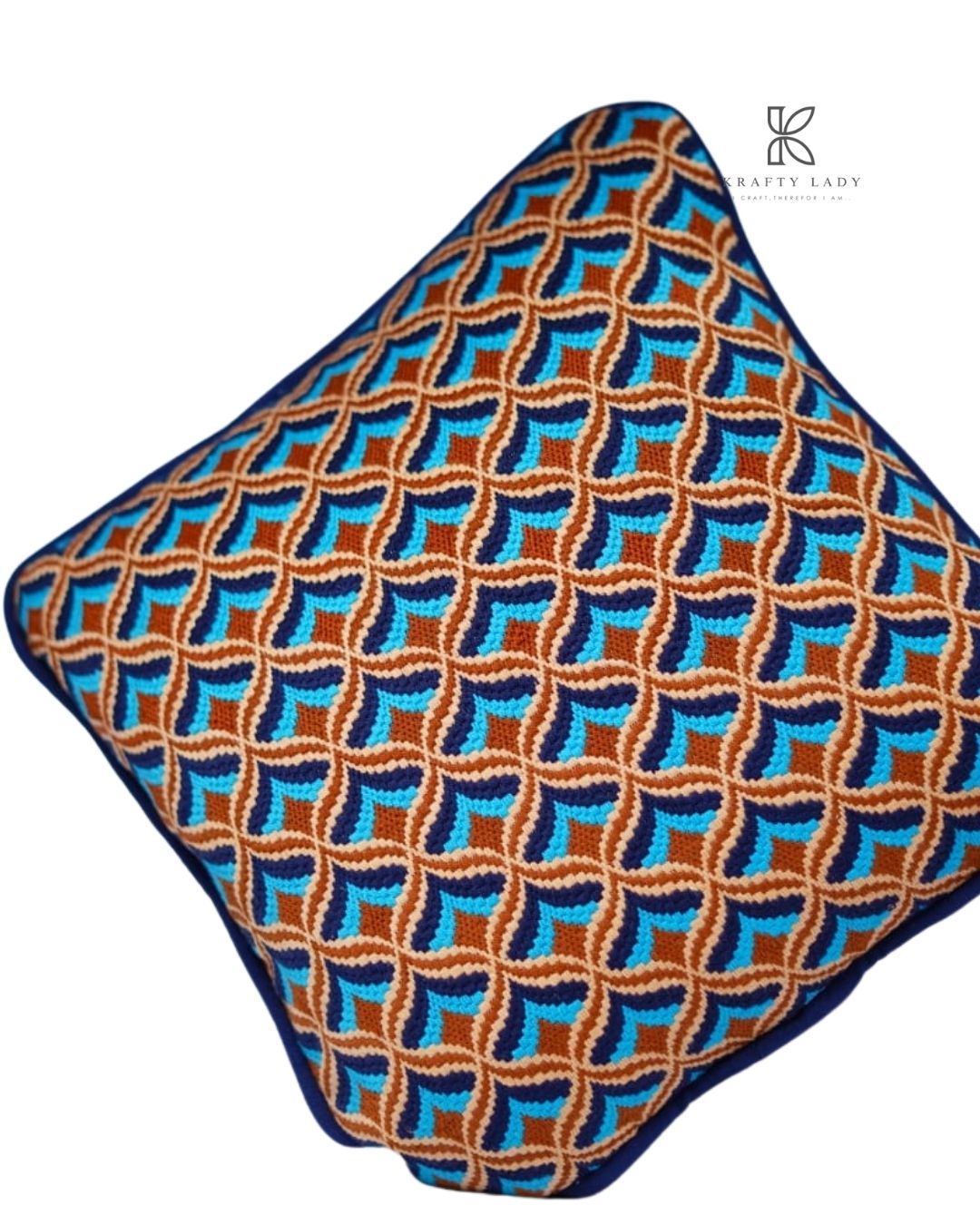 Geometric Waves Cushion