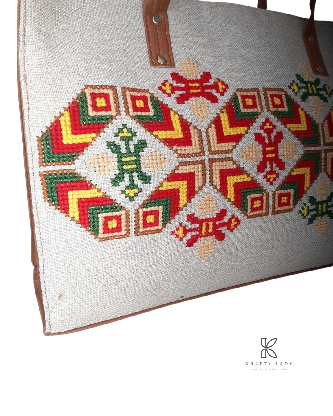 Embroidered Handbag - The Heirloom Stitch