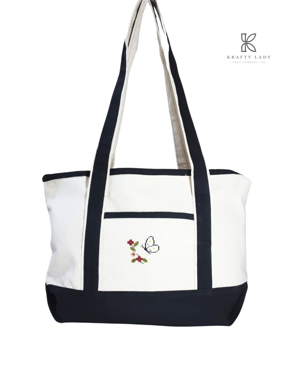 Midnight Blossom Tote