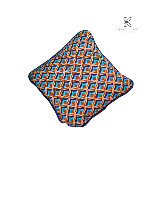 Geometric Waves Cushion