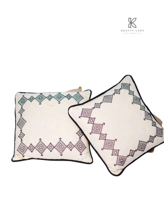 Diamond Border Cushion Set