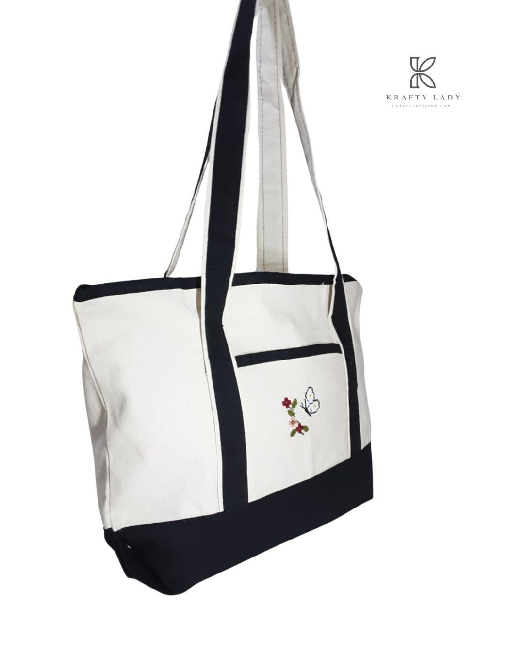 Midnight Blossom Tote